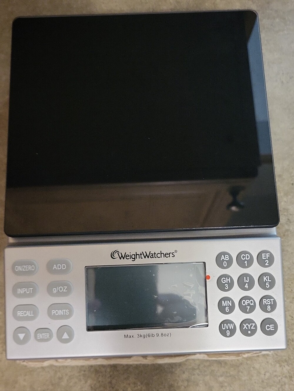 Weight Watchers Electronic Food Scale User Manual - Black, White